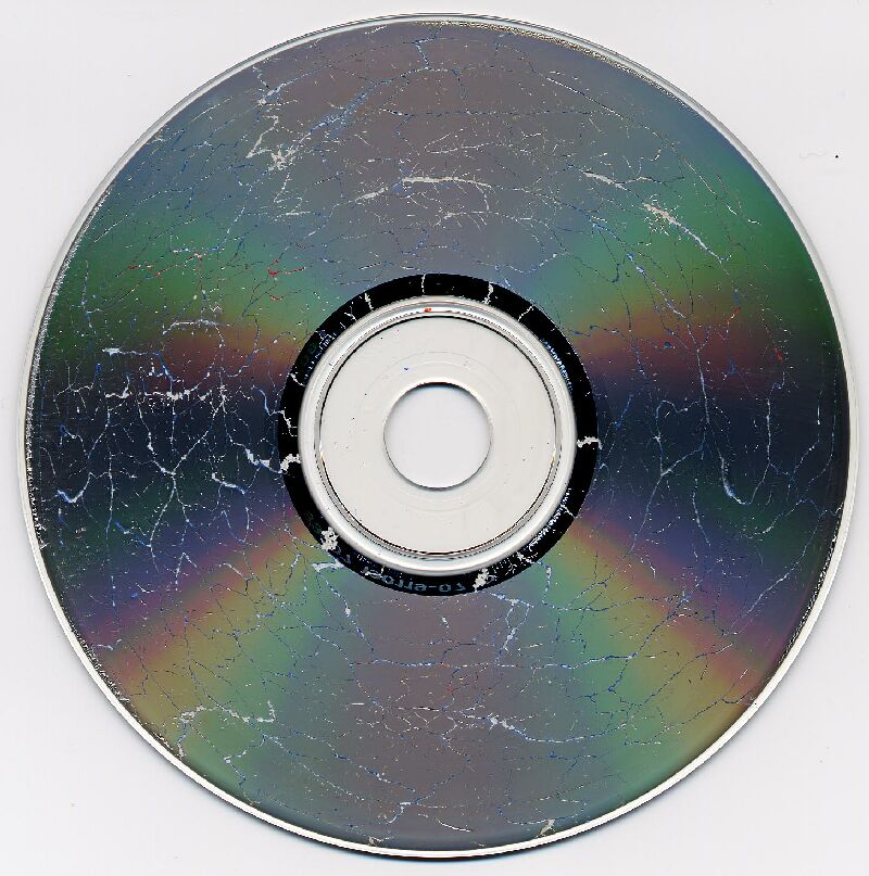 Microwaved CD Rom, data side.